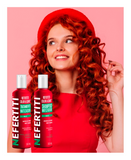 NEFERTITI COLOR & CARE KIT SHAMPOO + TRATAMIENTO 300 ML. ROUGE