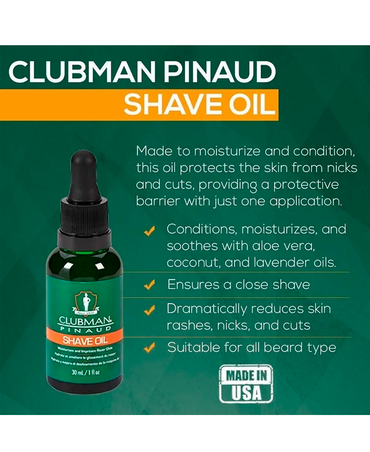 CLUBMAN SHAVE OIL 30 ML.