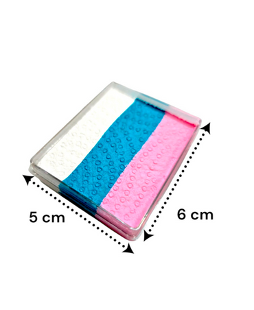 BELLET AQUACOLOR ONE STROCK PASTEL ROSA-TURQUESA-BLANCO