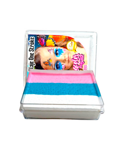 BELLET AQUACOLOR ONE STROCK PASTEL ROSA-TURQUESA-BLANCO