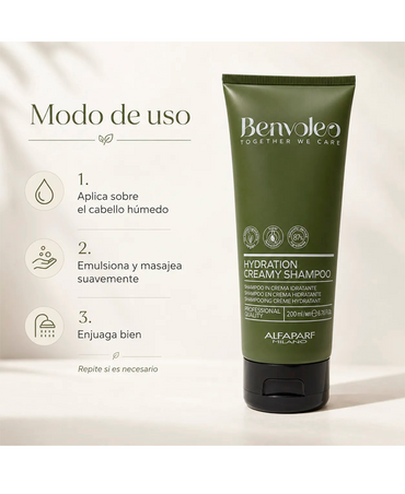 ALFA PARF BENVOLEO HYDRATATION CREAMY SHAMPOO 200 ML.