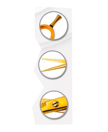 AASHTA KIT 2 TIJERAS DORADA CORTE/ENTRESACAR 6.5 PICBSK09