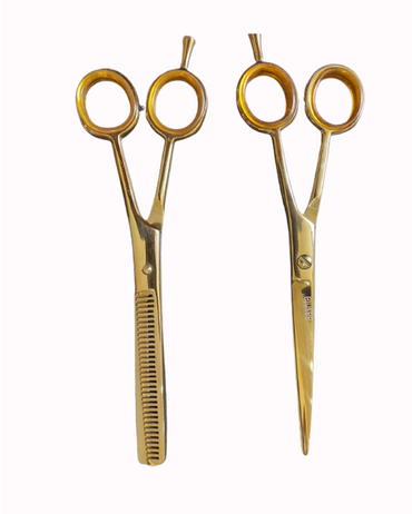 AASHTA KIT 2 TIJERAS DORADA CORTE/ENTRESACAR 6.5 PICBSK09