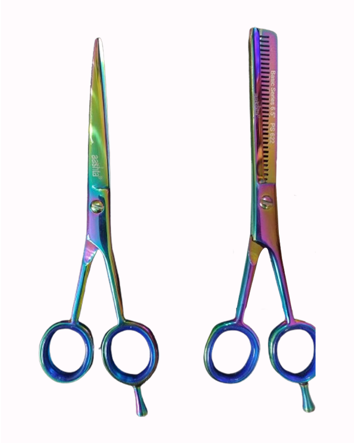 AASHTA KIT 2 TIJERAS TORNASOL CORTE/ENTRESACAR 6.5 (PS621/PS622) PICBSK11
