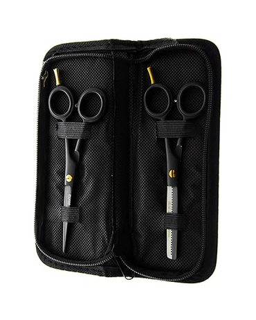 PAKITAL AASHTA KIT DE TIJERAS 2 PIEZAS NEGRO MATE 5.5" PICBSK-98