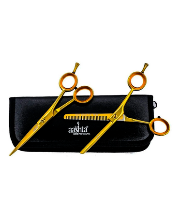 PAKITAL AASHTA ESTUCHE TIJERAS 5.5" TITANIO DORADO MOD. PS270 Y PS271 PICBSK75