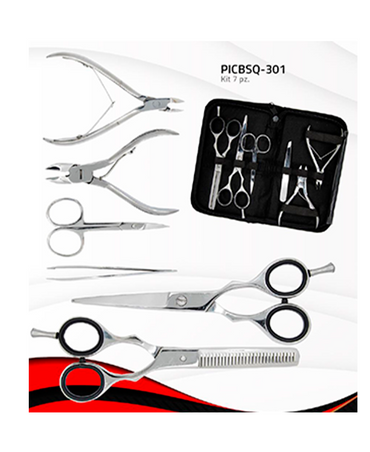 ACHA ESTUCHE TIJERAS C/MANICURE Y PEDICURE PICBSQ-301
