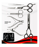ACHA ESTUCHE TIJERAS C/MANICURE Y PEDICURE CROMADO PICBSQ-302