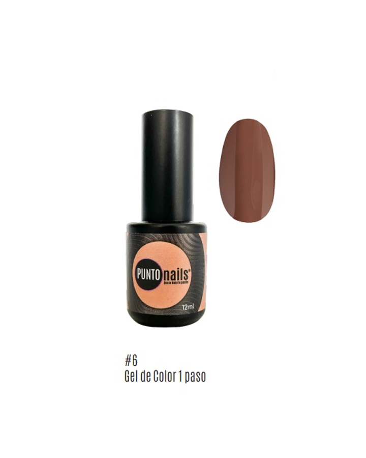 PUNTO NAILS GEL 1 PASO 12 ML. 06 NUDE