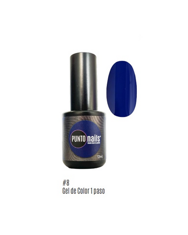 PUNTO NAILS GEL 1 PASO 12 ML. 08 BLUE