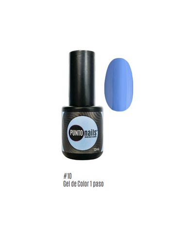 PUNTO NAILS GEL 1 PASO 12 ML. 10 SKY BLUE