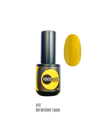 PUNTO NAILS GEL 1 PASO 12 ML.12 CADMIN YELLOW