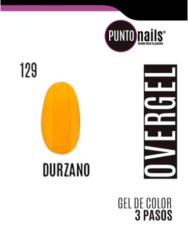 PUNTO NAILS OVERGEL 12 ML. #129 DURAZNO MATTE
