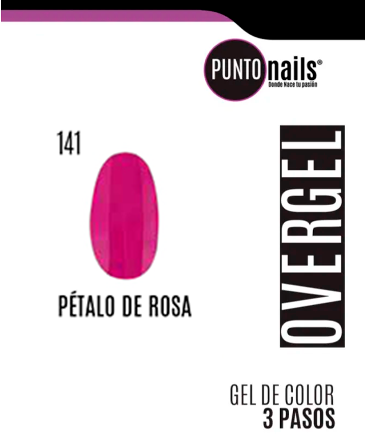 PUNTO NAILS OVERGEL 12 ML. #141 PETALO DE ROSA