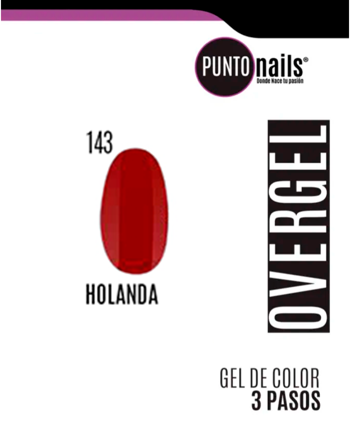 PUNTO NAILS OVERGEL 12 ML. #143 HOLANDA
