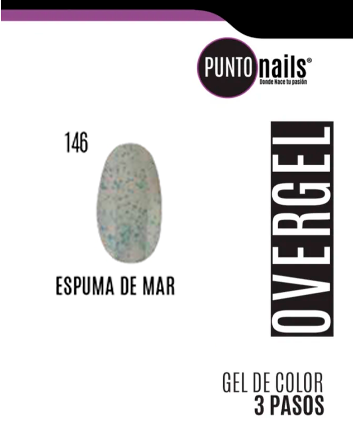 PUNTO NAILS OVERGEL 12 ML. #146 ESPUMA DE MAR