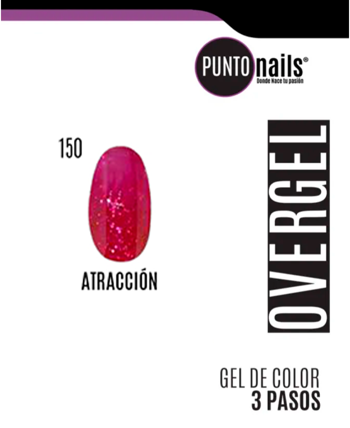PUNTO NAILS OVERGEL 12 ML. #150 ATRACCION