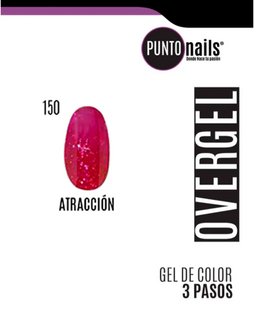 PUNTO NAILS OVERGEL 12 ML. #150 ATRACCION