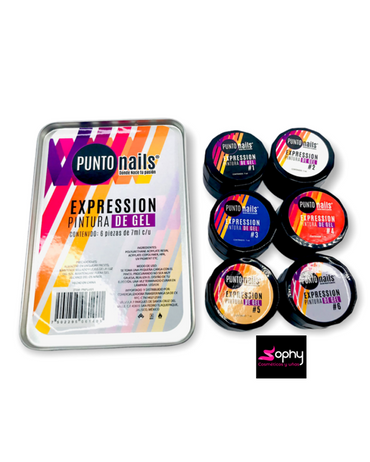 PUNTO NAILS PAINTING GEL 6 PZAS. PNPG001