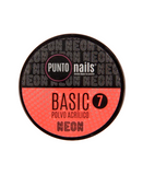 PUNTO NAILS POLVO BASIC TONO 7 ROSA  NEON 1 OZ.