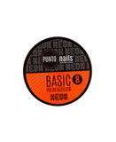 PUNTO NAILS POLVO BASIC TONO 8 NARANJA NEON 1 OZ.