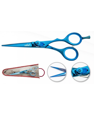 PAKITAL AASHTA TIJERA TITANIO AZUL LINEAL DE CORTE 5.5" PS830