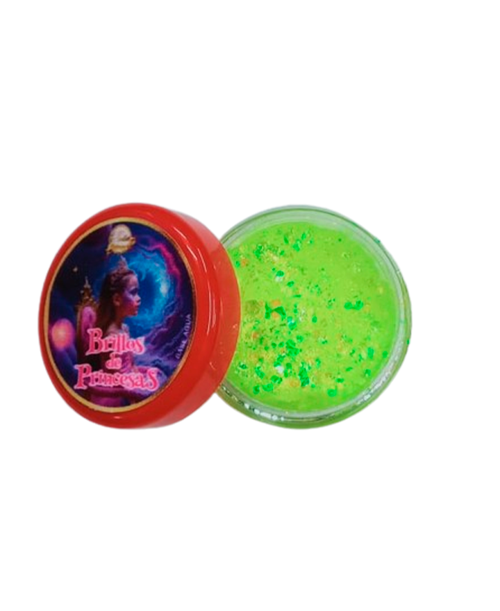 BELLET BRILLOS DE PRINCESAS AMARILLO NEON