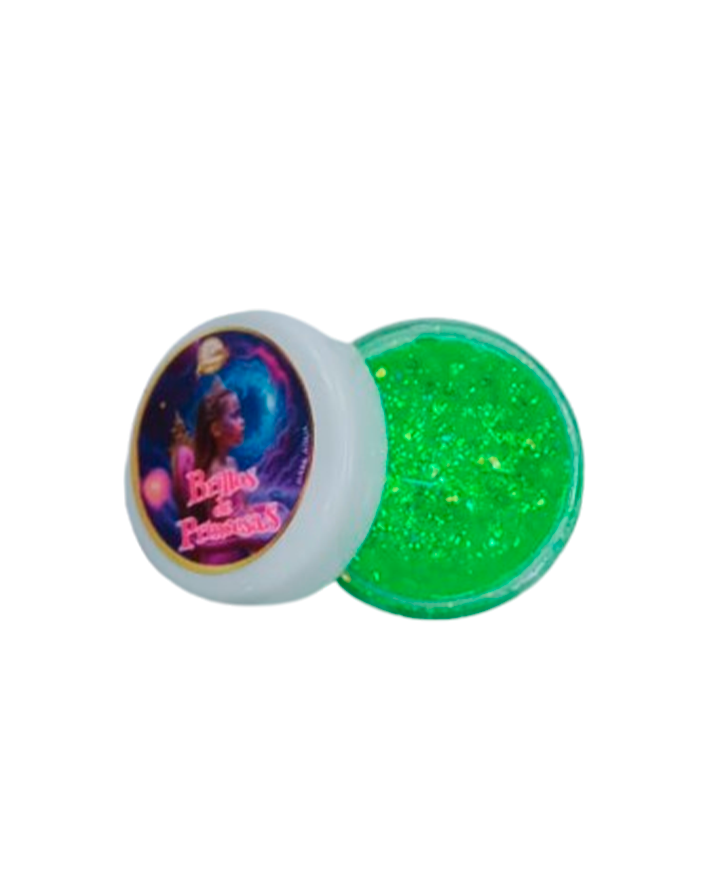 BELLET BRILLOS DE PRINCESAS VERDE NEON