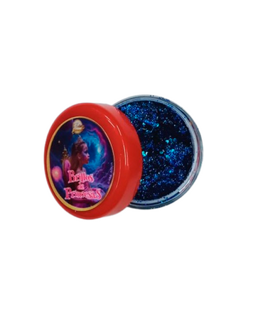 BELLET BRILLOS DE PRINCESAS AZUL METALICO