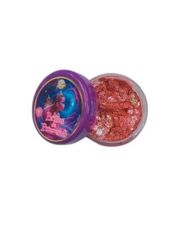 BELLET BRILLOS DE PRINCESAS ROSA METALICO