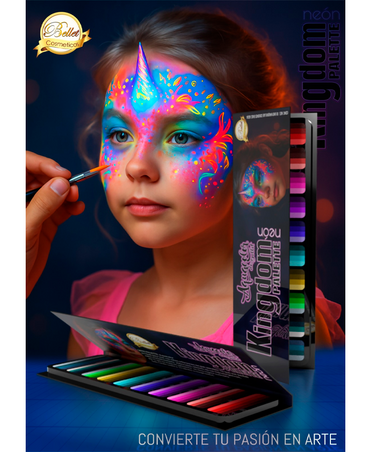 BELLET AQUACOLOR PALETA KINGDOM RECARGADO NEON