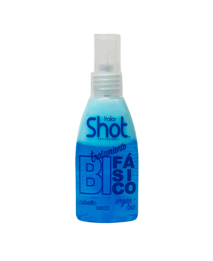KOLOR SHOT TRATAMIENTO DOS FASES ARGAN LINO 70 ML.