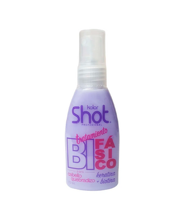 KOLOR SHOT TRATAMIENTO DOS FASES KERATINA BIOTINA 70 ML.