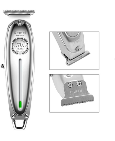 KEMEI 70TH ANNIVERSARY TRIMMER/CLIPPER KM-1949 SILVER