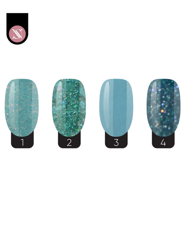 STUDIO NAILS COLECCION ACRILICOS TULUM 4 TONOS