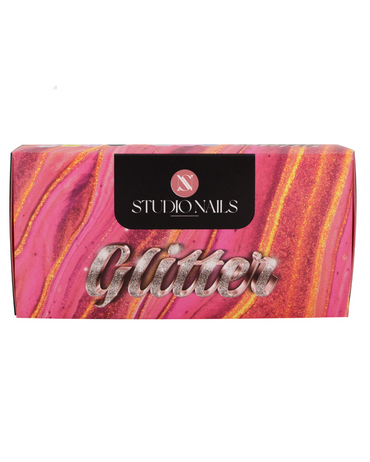 STUDIO NAILS COLECCION ACRILICOS 8 TONOS GLITTER