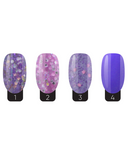STUDIO NAILS COLECCION ACRILICOS PURPLE 4 TONOS