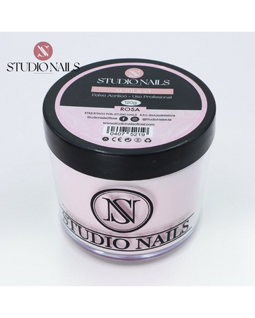 STUDIO NAILS POLVO ACRILICO ROSA 120 GRS.