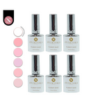 STUDIO NAILS COLECCION RUBBER 6 TONOS PINK