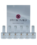 STUDIO NAILS COLECCION RUBBER 6 TONOS CLEAR
