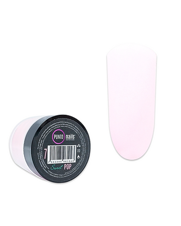 PUNTO NAILS SWEET POP COLOR ACRILICO DE COLOR MERENGUE 7 GRS.#7