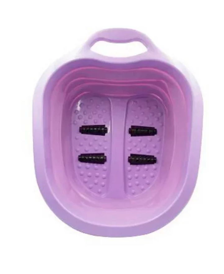 SWEET NATURAL SPA FLEX BATH TINA PARA PIES PLEGABLE COLOR ROSA