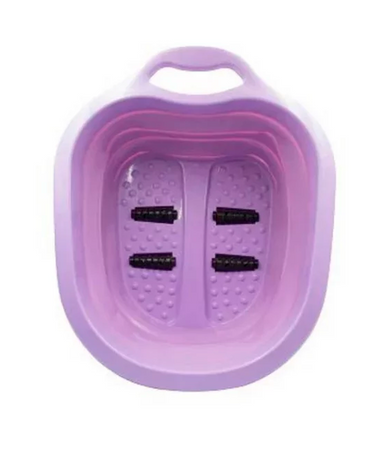 SWEET NATURAL SPA FLEX BATH TINA PARA PIES PLEGABLE COLOR ROSA