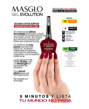 MASGLO GEL EVOLUTION 13.5 ML. FIESTA