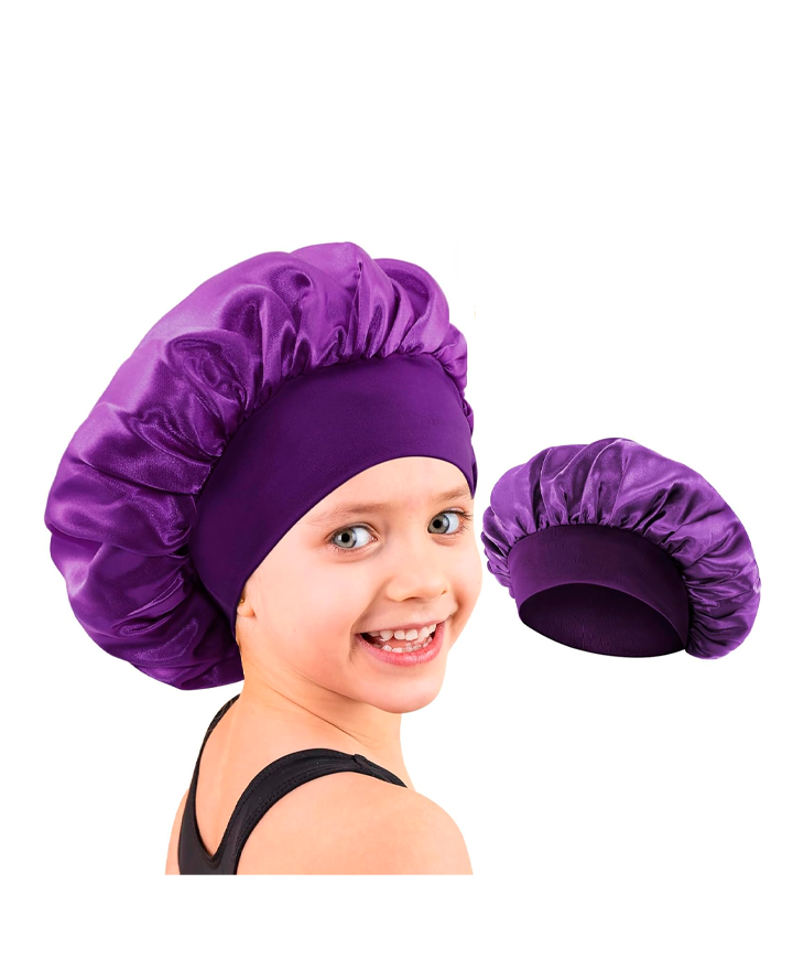 VEGA GORRA DE SATIN ANTIFRIZZ PARA DORMIR MORADO