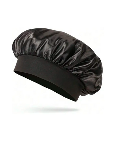 VEGA GORRA DE SATIN ANTIFRIZZ PARA DORMIR NEGRO