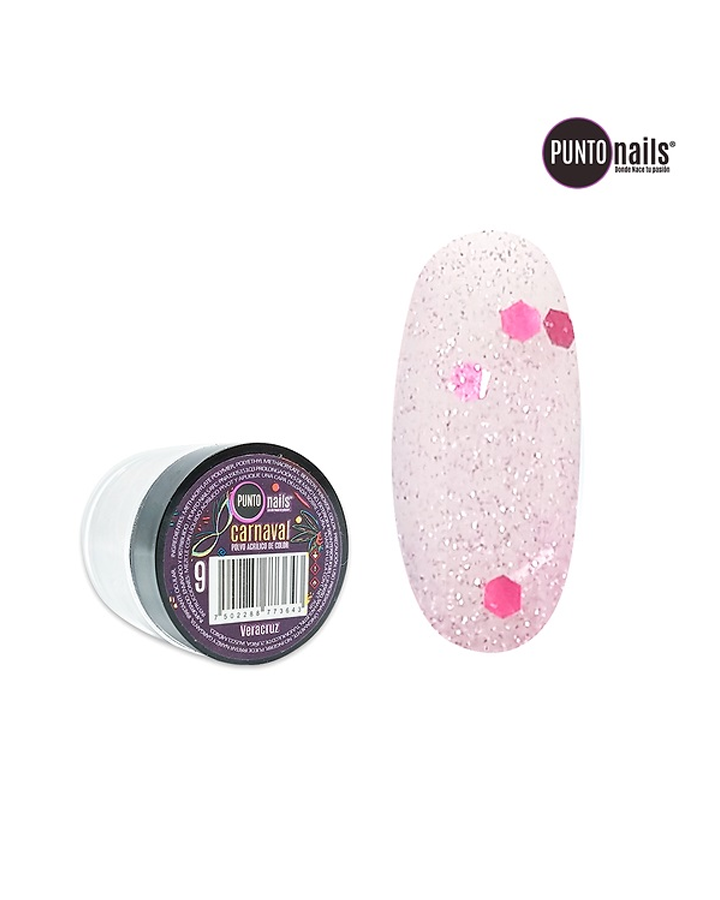PUNTO NAILS CARNAVAL ACRILICO DE COLOR VERACRUZ 7 GR NO 9
