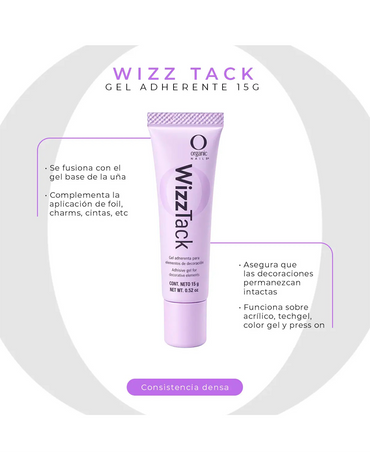 ORGANIC NAILS WIZZ TACK GEL ADHERENTE PARA DECORACION 15 GRS.