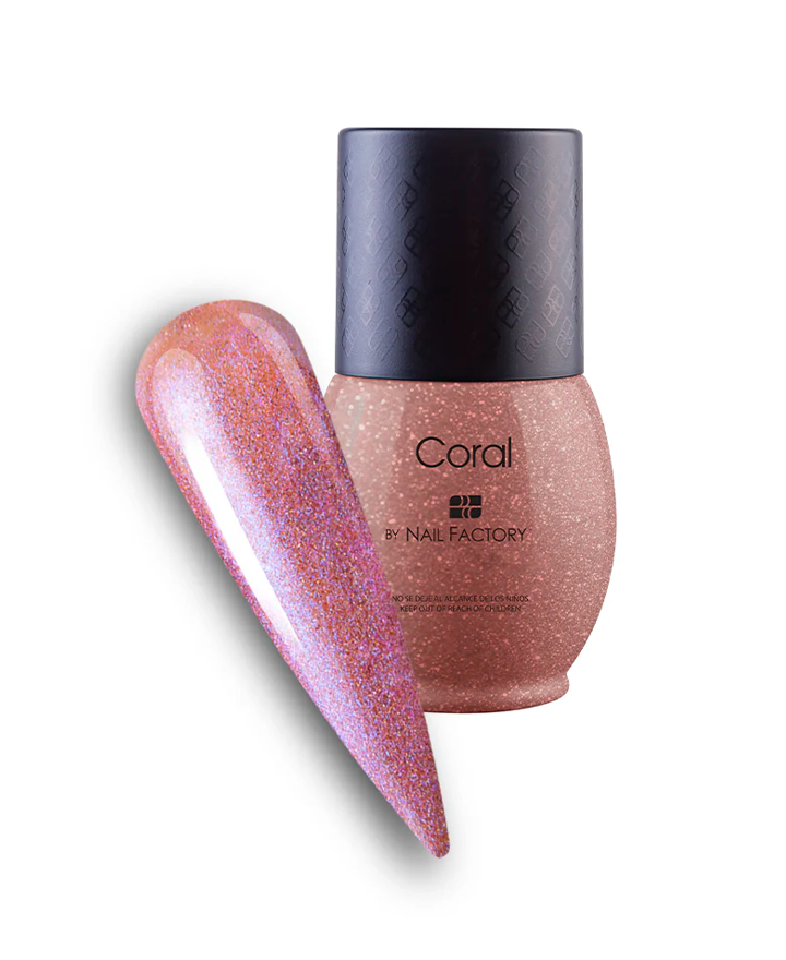 NAIL FACTORY LACCOVER ONE SHOT 10 ML. CORAL
