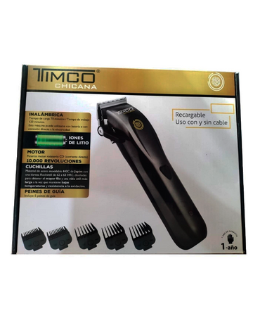TIMCO MAQUINA CLIPPER CHICANA NEGRA HC80N